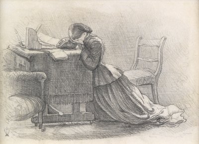 Eine Frau - Illustration zu einem Gedicht von John Everett Millais