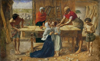 Christus im Haus seiner Eltern, 1863 von John Everett Millais