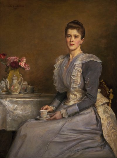 Porträt von Mrs. Joseph Chamberlain von John Everett Millais