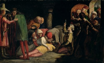 Der Tod von Romeo und Julia, ca. 1848 von John Everett Millais