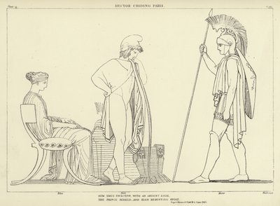 Hector tadelt Paris von John Flaxman