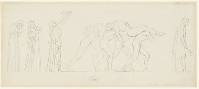 Sieben Häuptlinge gegen Theben von John Flaxman