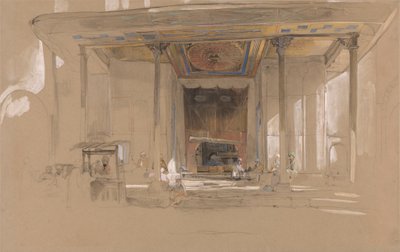 Haupteingang der Großen Moschee (Ulu Cami), Bursa, Türkei von John Frederick Lewis