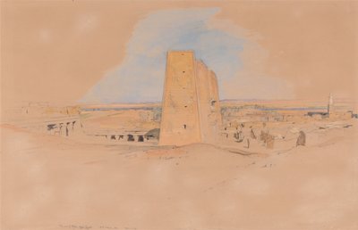 Tempel von Edfu, Oberägypten von John Frederick Lewis