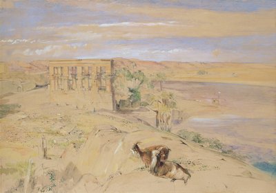Der Hypäthral-Tempel in Philae, 1850 von John Frederick Lewis