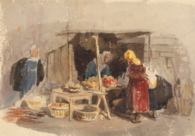 Ein Obststand auf einem Markt von John Frederick Tayler