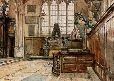 Innenraum von Allhallows, Barking-by-the-Tower von John Fulleylove