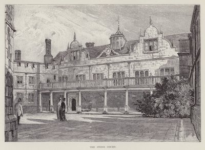 Knole House, Der Steinhof von John Fulleylove