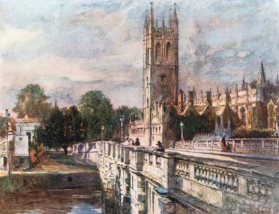 Magdalen Tower und Brücke von John Fulleylove