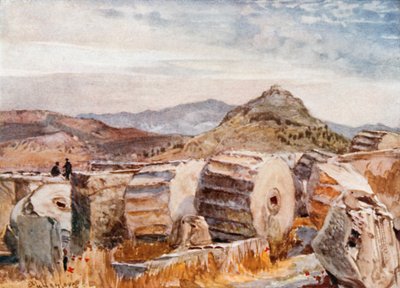 Berg Pentelikon und Lycabettos vom nordöstlichen Winkel des Parthenon von John Fulleylove