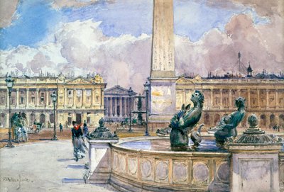 Place de la Concorde, 1847-1908 von John Fulleylove