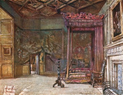 Die Gemächer von Maria Stuart im Holyrood Palace von John Fulleylove