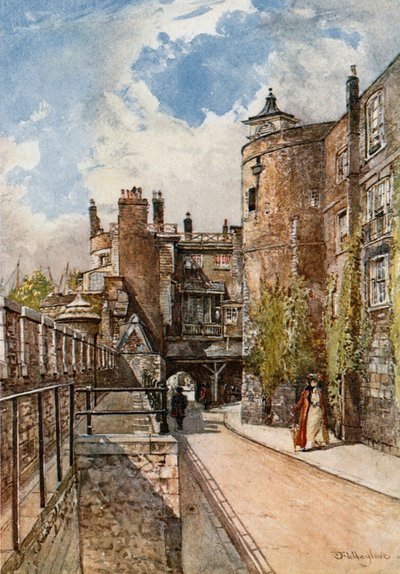 Die Byward- und Glockentürme, mit dem Königshaus rechts von John Fulleylove