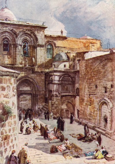 Der Vorhof der Kirche des Heiligen Grabes von John Fulleylove