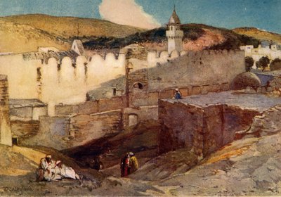 Die Moschee in Hebron über der Höhle von Machpela von John Fulleylove