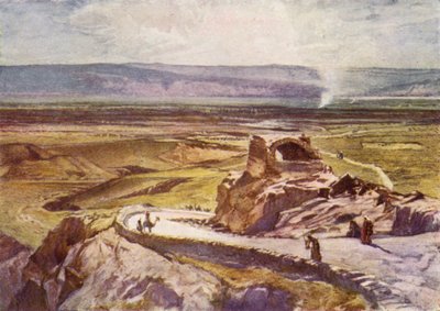 Die Ebene von Jericho, Blick auf die Berge von Moab von John Fulleylove