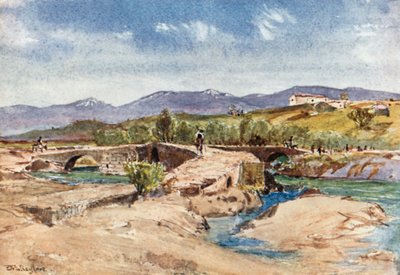 Dreifachbrücke über den Mavrozoumenos-Fluss von John Fulleylove