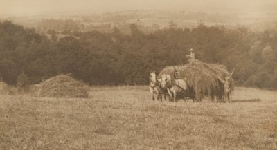 Heu laden, 1890-1900 von John G. Bullock