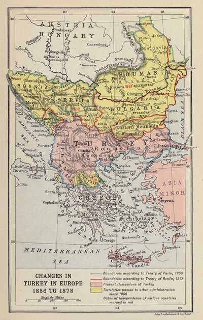 Veränderungen in der Türkei in Europa von John George Bartholomew