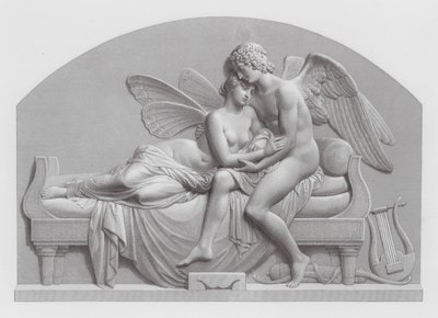 Amor und Psyche (Gravur) von John Gibson
