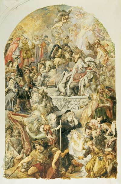 Apotheose von Shakespeares Charakteren, 1871 von John Gilbert
