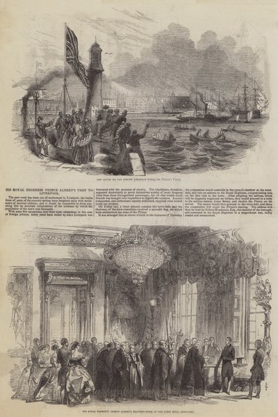 Seine Königliche Hoheit Prinz Alberts Besuch in Liverpool von John Gilbert
