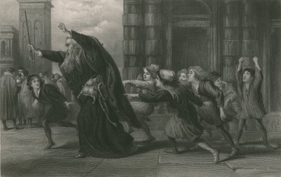 Shylock nach dem Prozess, Der Kaufmann von Venedig von John Gilbert