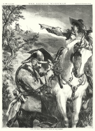 Halt, und repariere die Schnalle (Stich) von John Gilbert