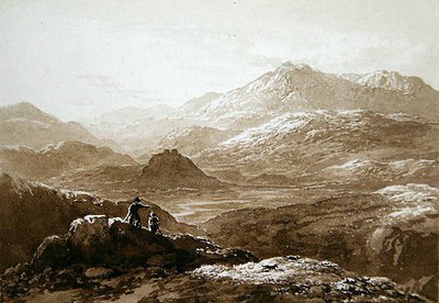 Dolyddelan Castle und Moel Siabod von John Glover
