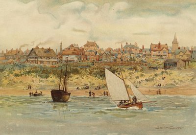 Liverpool: Ein Blick auf New Brighton vom Meer von John Glynn