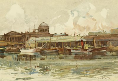 Liverpool: Teil des Salthouse Dock, mit Zollhaus von John Glynn