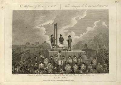 Die Hinrichtung von Marie Antoinette am 16. Oktober 1793, 1793-1794 von John Goldar