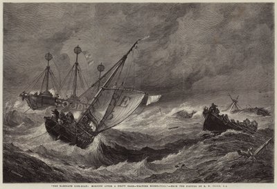 Das Rettungsboot von Ramsgate, Morgen nach einem schweren Sturm, Wetter beruhigt sich von John Greenaway