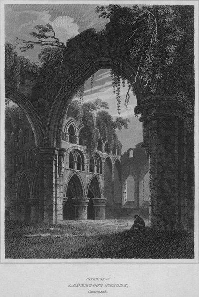 Innenraum der Lanercost Priory, Cumberland, 1814 von John Greig