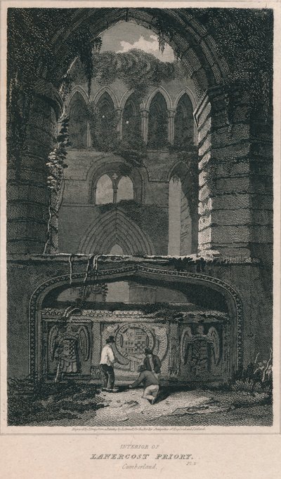 Innenraum der Lanercost Priory, Cumberland, 1814 von John Greig