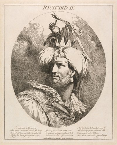 Richard II, aus Richard II, Akt III, Szene 2 von John Hamilton Mortimer
