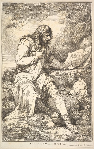 Salvator Rosa aus Fünfzehn Radierungen gewidmet Sir Joshua Reynolds, 8. Dezember 1778 von John Hamilton Mortimer