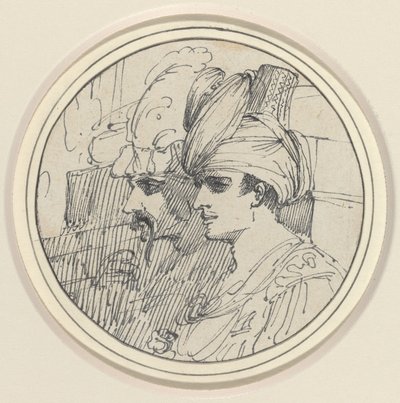 Zwei orientalische Köpfe von John Hamilton Mortimer