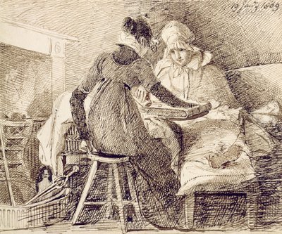 Ein Spiel Backgammon, 19. Januar 1809 von John Harden