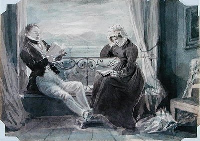 Robert Allan Harden und seine Mutter, Jessy Harden in Ouchy von John Harden