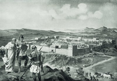 Eine lateinische Kolonie (Lithografie) von John Harris Valda