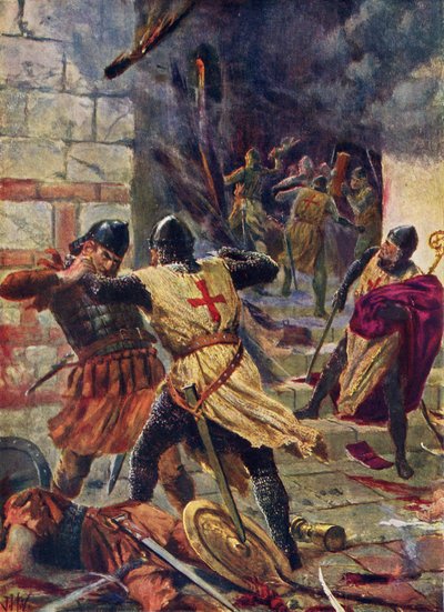 Die Eroberung von Konstantinopel durch die Kreuzritter von John Harris Valda