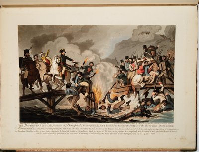 Französische Armee überquert die Beresina im November 1812, 1813 von John Hassell