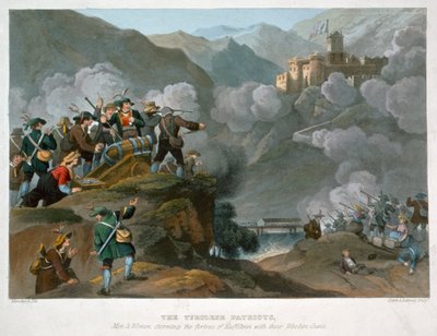 Die Tiroler Patrioten stürmen die Festung Kuffstein mit ihren hölzernen Kanonen von John Heaviside Clark