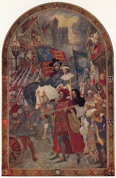 Heinrich VI. Die Schlacht von Barnet, 1471 von John Henry Amshewitz