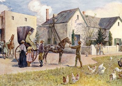 Eine südafrikanische Farm von John Henry Frederick (after) Bacon