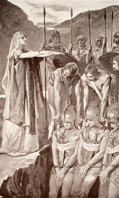 Deirdres Klage, Illustration aus 