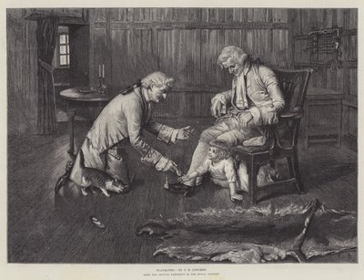 Spielkameraden, nach dem Bild, das in der Royal Academy ausgestellt wurde von John Henry Lorimer