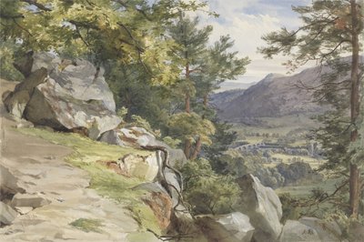 Blick auf Craig-y-Barns, Dunkeld, Blick nach Süden, 1855 von John Henry Mole