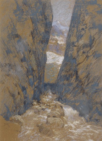 Eine Bergschlucht von John Henry Twachtman